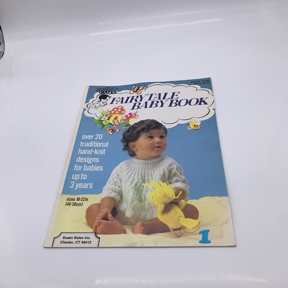 Vtg. Hand Knit Designes FAIRY TALE BABY BOOK by Susan Bates for Babies Up to 3 - Picture 1 of 12
